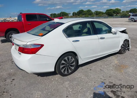 2015 Honda Accord Hybrid Touring из США, поврежденный, VIN 1HGCR6F7XFA005639
